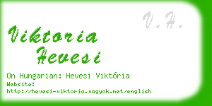 viktoria hevesi business card