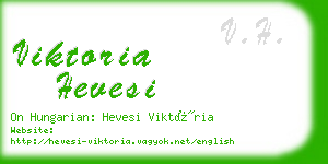 viktoria hevesi business card